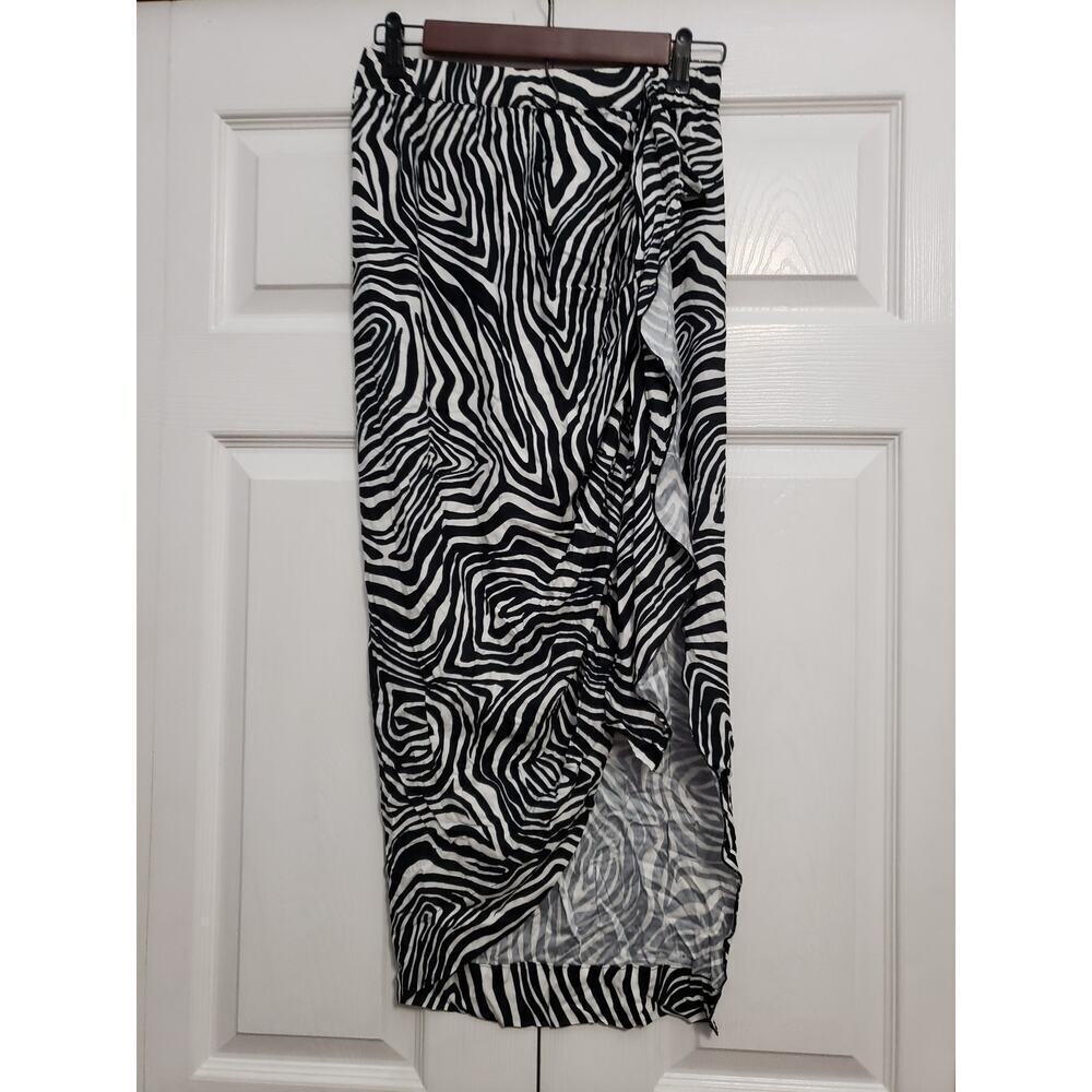#464 BLUE. Chaser "Lindsey wild thing midi" skirt - Picture 2 of 13